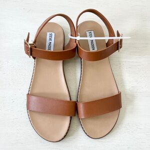 Steve Madden Tesa Sling Back Leather Sandals Size 9.5 NWOT